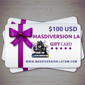 MASDIVERSION GIFT CARD - $100 USD