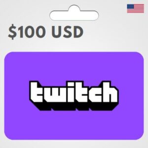 100$ USD / TWITCH GIFT CARD