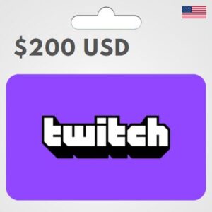 200$ USD / TWITCH GIFT CARD