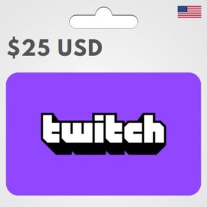 25$ USD / TWITCH GIFT CARD