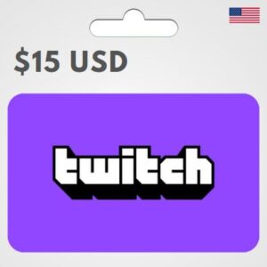 15$ USD / TWITCH GIFT CARD